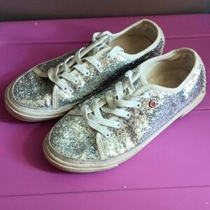 Ugg sparkly sequined sneakers lined with shearling